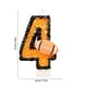 thumbnail image 3 of Velas de Cumpleaños con Números Romanos | Vela Multicolor con Números para Fiestas de Cumpleaños | Vela de Cera Naranja (4X7 Cm) | 1 Unidad | Ideal para Navidad y Aniversarios, 3 of 6