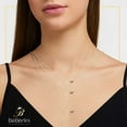 thumbnail image 3 of BEBERLINI Women Initial Letter Q Pendant Necklace 14K Gold Filled Cuban Chain Jewelry 24", 3 of 9