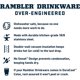 thumbnail image 5 of Botella YETI Rambler 1.9L de acero inoxidable con aislamiento al vacío, 5 of 6