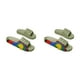 thumbnail image 1 of Zapatillas para caminar Sonducket 1 par de toboganes de estilo informal con punta abierta sandalias de tacón plano Verde Tamaño 37-38, 1 of 6