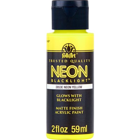 Walmart Grocery Folkart 2853e Neon Blacklight Acrylic Craft Paint Matte Finish Yellow 2 Fl Oz Walmart Grocery Folkart 2853e Neon Blacklight Acrylic Craft Paint Matte Finish Yellow 2 Fl Oz