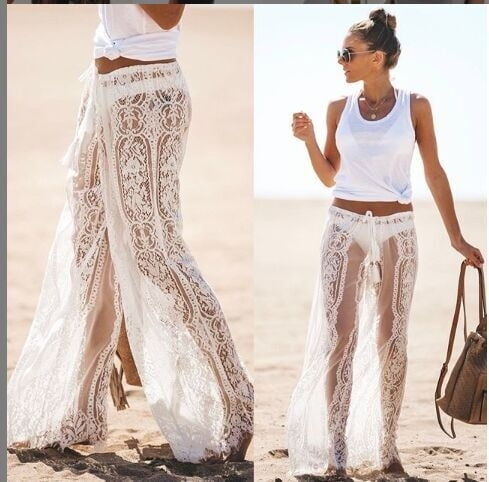 lace swimsuit cover up pants
