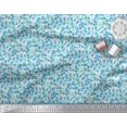 thumbnail image 2 of Soimoi Poly Georgette Fabric Watercolor Flower Shirting Printed Craft Fabric by The Yard 42 Inch Wide, 2 of 3