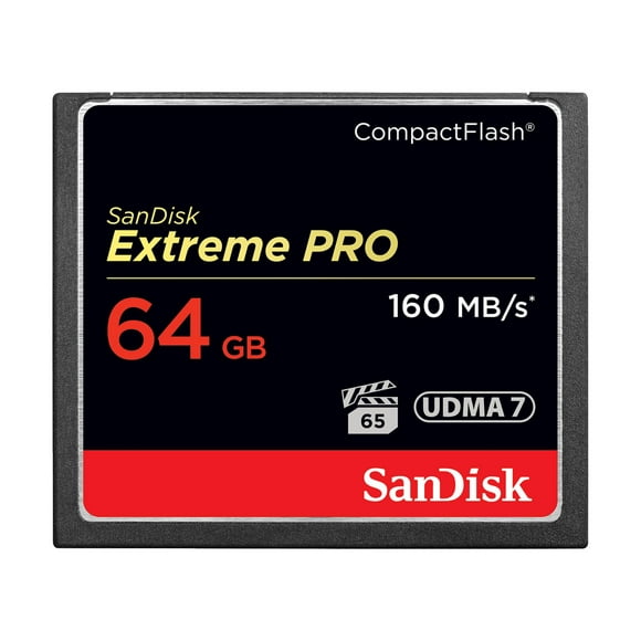 SanDisk 64GB Extreme PRO CompactFlash Memory Card - SDCFXPS-064G-A46