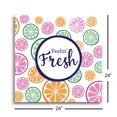 thumbnail image 3 of Feelin' Fresh Colorful Citrus Slices 24 x 24 Glass Wall Hanging Sign, 3 of 4