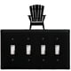 thumbnail image 1 of Adirondack - Cubierta de interruptor cuádruple(ESSSS-119) Village Wrought Iron ESSSS-119, 1 of 1
