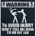 thumbnail image 2 of Warning To Avoid Injury Funny Cartoon Men's Long Sleeve Tee T Shirt Brisco Brands L, 2 of 6