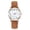 Brown, variant on Fashion Sport Ms Stainless Steel Belt Band Quartz Analog Wrist Watch