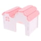 thumbnail image 5 of Casa para roedores, casa de madera, casa para hámster, casa para cobayas, 17 x 12 x 13 cm rosado, 5 of 9