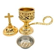 thumbnail image 2 of deevoka Burner Crafts Gift Stick Holder for Living Room SPA Tabletop Gold, 2 of 9