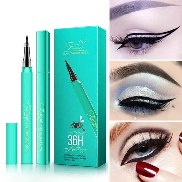 Riforla Waterproof No Dizzy Makeup Durable Peacock Jadeite Green Eye Liner 2ML Eyeliner Green