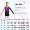 thumbnail image 6 of inlzdz Kids Girls Sparkly Long Sleeve Ballet Dance Gymanstics Leotard with Booty Shorts Set Royal Blue&Black 8, 6 of 6