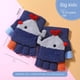 thumbnail image 3 of 3 pares de manoplas convertibles para niños, guantes cálidos sin dedos, guantes de dibujos animados para niños pequeños con cubierta de manopla para niño y niña, 3 of 5