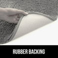 thumbnail image 3 of Gorgeous Home Linen Bathroom 6 Modern Solid Print 3-Count Grey Polyester Bath Rugs, 18 x 28, Non-Slip Backing, 3 of 3