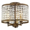 thumbnail image 4 of Livex Lighting 50573-91 Gramercy 3-Light Ceiling Mount, Brushed Nickel, 4 of 5