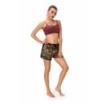 thumbnail image 3 of Women's Fashion Summer Leopard Beach Shorts Casual Short Pants, 3 of 7