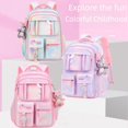thumbnail image 4 of Mochila para estudiantes de escuela primaria, para niñas, de moda, ultraligera, con reducción de carga, protección para la columna, de gran capacidad, mochila para niños de 1.º a 6.º grado., 4 of 4
