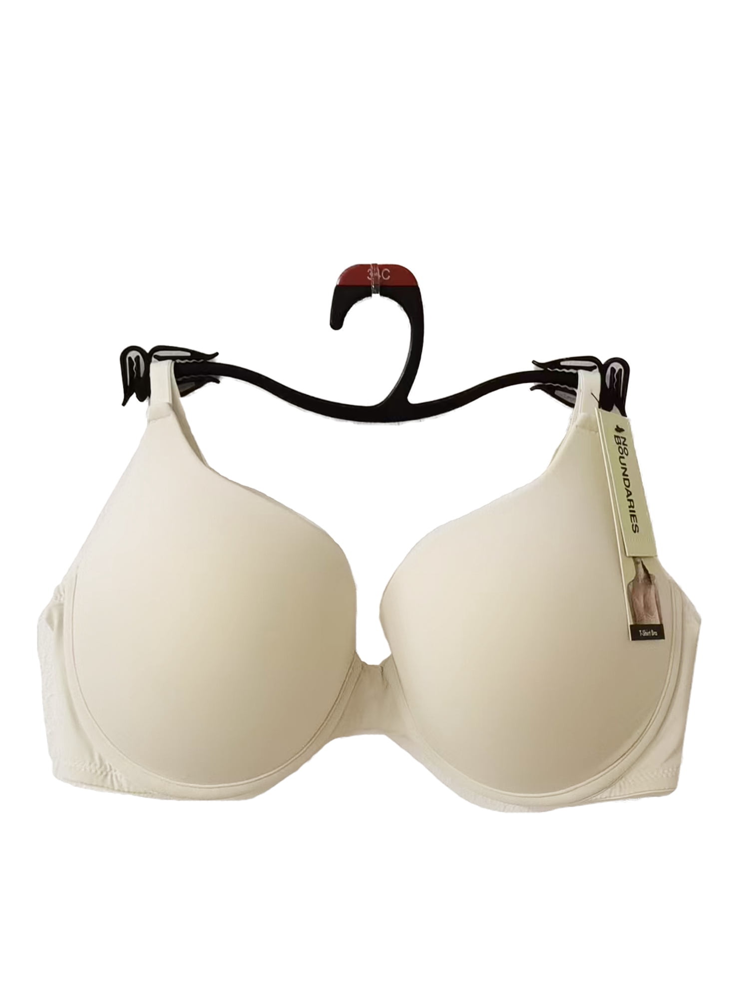 No Boundaries Women’s Smooth Micro Push Up Bra, Sizes 34AA-42DD