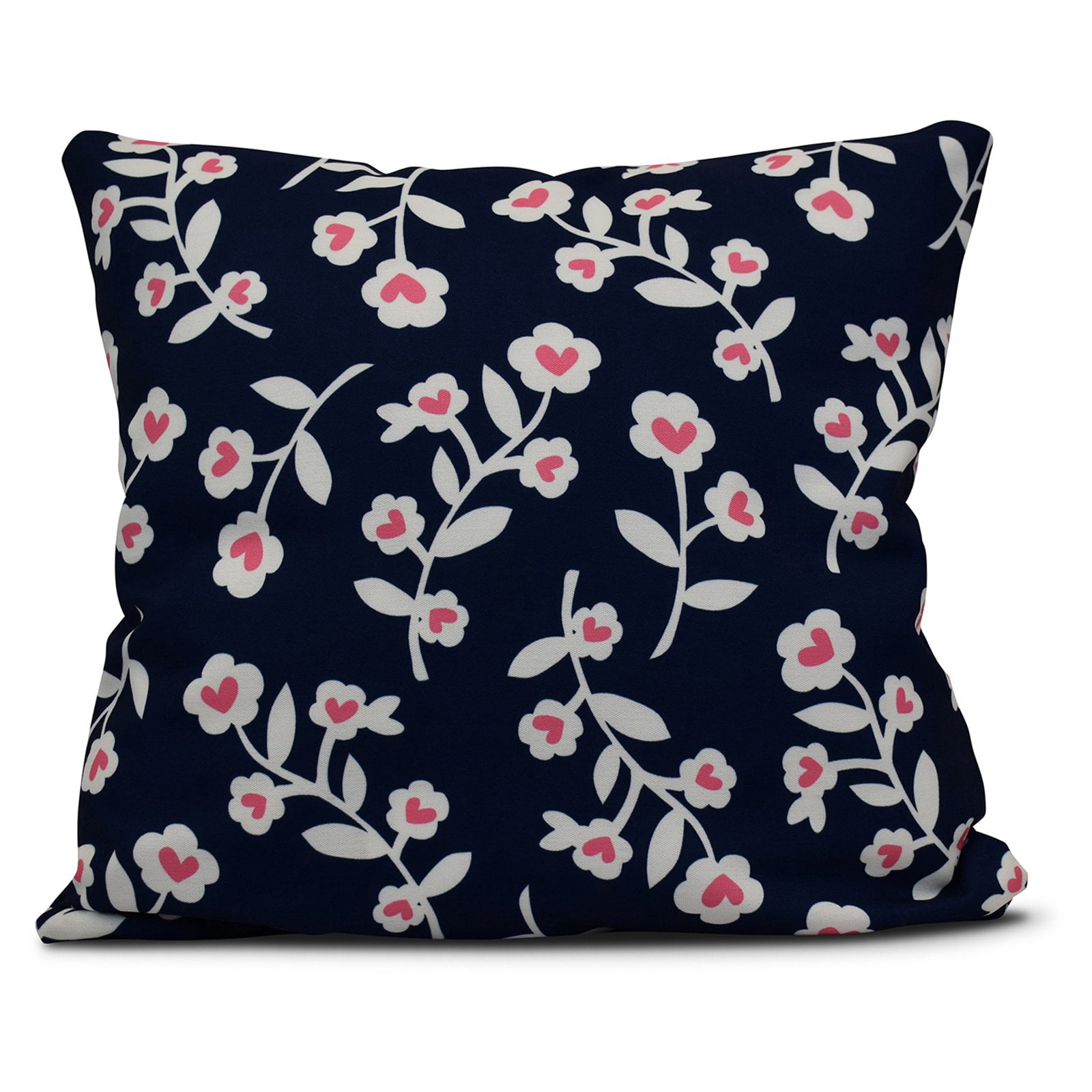Simply Daisy 16" x 16" Valentines Floral Holiday Floral Print Pillow