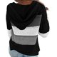 thumbnail image 4 of Sudadera con capucha para mujer Suéteres Color Block Sudaderas de manga larga Lounge Hoodie Tops Ormromra WMZY-673-27, 4 of 8