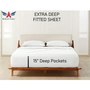 Split California King Sheets Sets for Adjustable Bed - 1000-Thread-Count 100% Egyptian Cotton, Sateen Weave 15-Inches Deep Pockets 1000-TC Bedsheet - Taupe