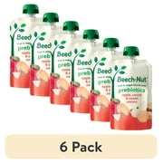 (6 pack) Beech-Nut Prebiotic Fiber Stage 4 Toddler Food, Carrot Apple & Sweet Potato, 3.5 oz Pouch