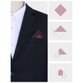 thumbnail image 3 of INSPIRE CHIC Men's Pocket Squares Contrast Color Silky Solid Color Edge Handkerchiefs for Wedding Party One Size Plum, 3 of 4