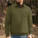 thumbnail image 3 of Blusa y camisa de manga larga con cuello vuelto para hombre, color liso, Return to the Ancients, bolsillos voluminosos, cuello con media cremallera, sudadera con capucha para hombre, blusa de poliéste, 3 of 3