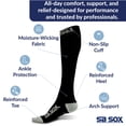 thumbnail image 4 of Calcetines de compresión SB SOX para hombre y mujer, 20-30 mmHg, negro/gris, 4 of 7