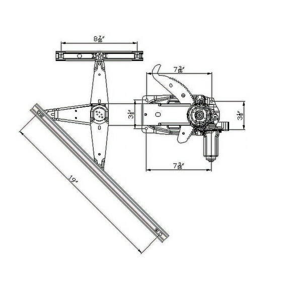 TYC 660238 Power Window Motor And Regulator Assembly Fits select: 1996-2007 FORD TAURUS, 1996-2005 MERCURY SABLE