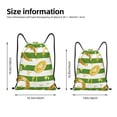 thumbnail image 2 of Xecao Watercolor St Patrick Day Pattern Sports Drawstring Backpack - String Swim Gym Bag with Wet Proof Pocket for Women&Men-Medium, 2 of 6