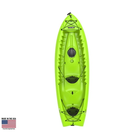 Lifetime Kokanee Tandem Sit On Top Kayak In Lime with 2 Backrests, (Best One Man Kayak)