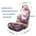 thumbnail image 2 of Lsque Warm Sunflower Sleeping Cat Pattern Car Seat Covers for Front Seats , Waterproof Seat Covers for Cars, Sporty Front Seat Covers,Car Seat Cover Protector Front Seats, 2 of 5