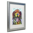 thumbnail image 2 of Trademark Fine Art 'Dog Is Love' Canvas Art by Dean Russo, White Matte, Silver Frame, 2 of 3