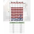 thumbnail image 7 of No Hook Shower Curtains, Anchor Red Stall Bathroom Curtain with Snap in Liner, Modern Navy Blue White Striped Nautical Waterproof Washable Fabric Bathroom Shower Curtain Sets, 48" x 72", 7 of 7