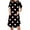 Z1-Black-womens nightgowns sleepshirts, variant on Wiyuqeen Maternity Nightgowns for Women Polka Dot Print Knee Length Dress Sleepwear Short Sleeve Side Zipper Loose Loungewear