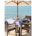 thumbnail image 3 of Outdoor Tablecloths with Umbrella Hole & Zipper, Pink Purple Hummingbird 54x54 Inch Square Tablecloths, Spring Oil Painting Sunflowers Waterproof Table Cloth, Patio/Pool/Picnic Table Covers, 3 of 8