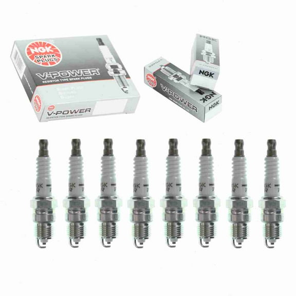 8 pc NGK V-Power Spark Plugs compatible with GMC K2500 5.0L 5.7L 7.4L V8 1985-1995
