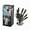 black nine piece suit, variant on Professional 9-Piece Stainless Steel Knife Set with Holder, Sharpening Stick, Chef Knife, Cleaver, Utility Knife, Fruit Knife, Scissors, Peeler - Restaurant Kitchen Tools