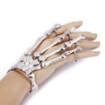 thumbnail image 2 of Cadena de mano Hugo Steampunk Gothic Skeleton Skull Slave varios dedos NUEVO, 2 of 8
