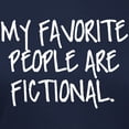 thumbnail image 3 of CafePress - My Favorite People Are Fic Women's Classic T Shirt - Women's Traditional Fit Dark T-Shirt, 3 of 4