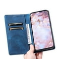 thumbnail image 3 of Case for Google Pixel 9A , Leather Magnetic Folio Cover with Card Holder,Kickstand - TPU Shockproof Durable Protective Phone Case , Blue, 3 of 14