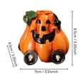 thumbnail image 3 of Decoraciones de Halloween, Adornos de Halloween, Regalos de Halloween, Decoraciones de Halloween con escena de calabaza de resina, Portavelas decorativo, Regalos navideños, Portavelas de resina, 3 of 6