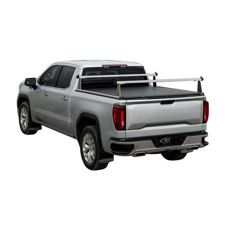 ADARAC 2014-2018 Fits Chevrolet Silverado Fits GMC Sierra 1500 2015-2019 2500 3500 8' Silver Aluminum M-series Truck Bed Racks F4020061