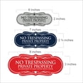thumbnail image 2 of Signs ByLITA Designer No Trespassing Private Property Sign All Deliveries to Main House Front Door Sign (Black /Gold) - Small, 2 of 5
