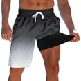 thumbnail image 2 of UZMOG Mens Swim Trunks, Mens Bathing Suit Swim Shorts with Compression Liner 9" Quick Dry Swimming Truncks, 2 of 6