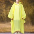 thumbnail image 1 of Chubasquero grueso para lluvia, ropa impermeable para exteriores con capucha con cordón para niños y niñas, 1 of 7