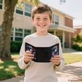 thumbnail image 7 of FUIALDOLG Bald Eagle Patriotic Print Children's Wallet, Polyester Trifold Pouch for School, Thin Portable Trifold Card Wallet, 7 of 7