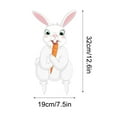 thumbnail image 3 of Easter Decorations Outdoor Yard Signs, White Bunny Signs with Stakes, Cute Rabbits Decor, Weather-resistaint Yard Lawn Garden Decor for Kids Family Home Outside Spring Easter Party, 3 of 4