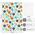 thumbnail image 2 of 2 Pcs Pioneer Flower Floral Print Pattern Kitchen Towels, Funny Microfiber Dish Towel Set, 18" X 26" Tea Towels, 2 of 6